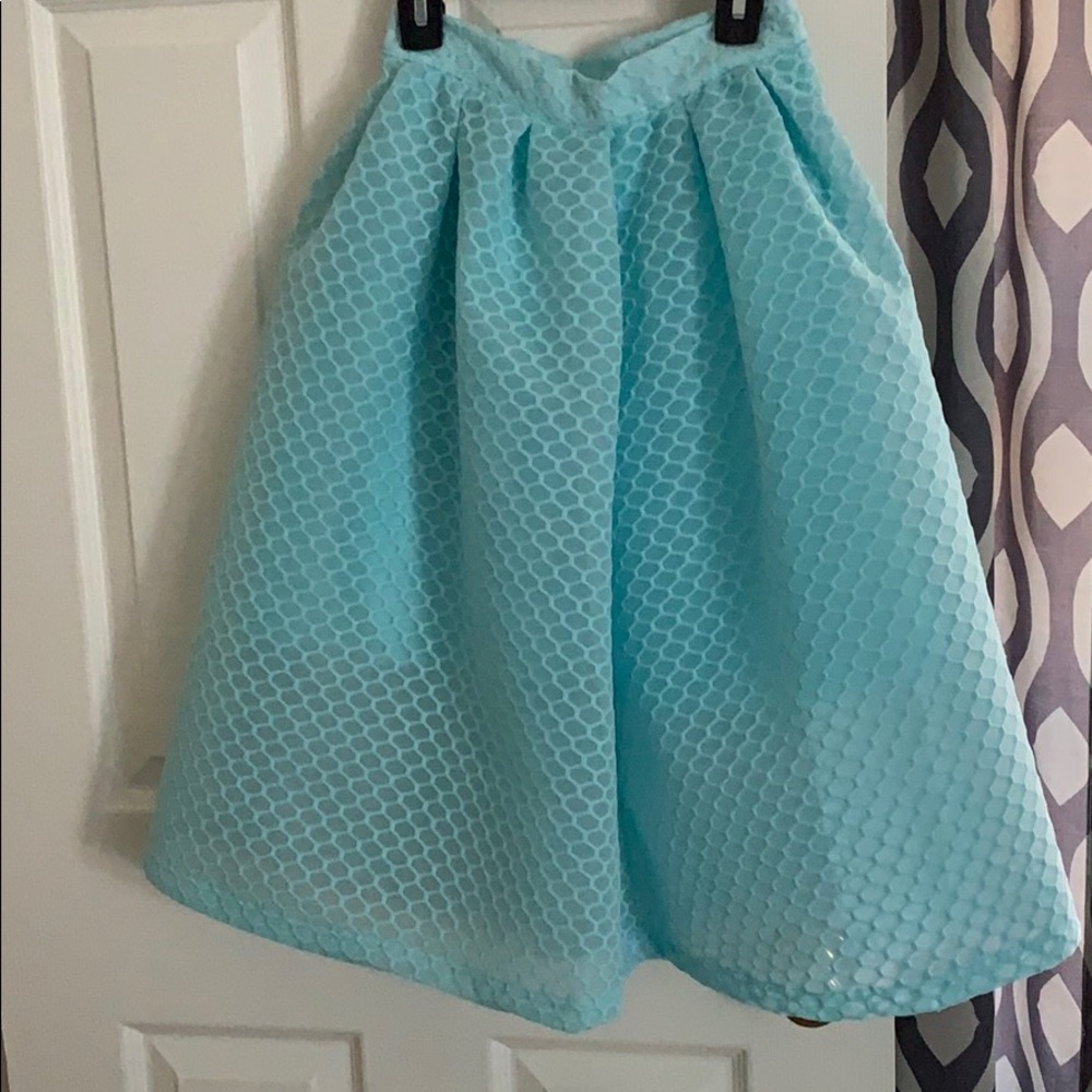 Bright Blue Skirt